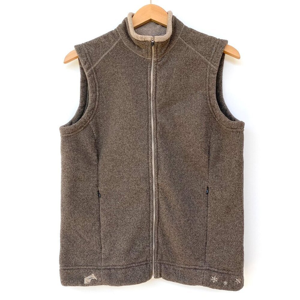 Irideon Brown Fleece Riding Vest Large USA Made